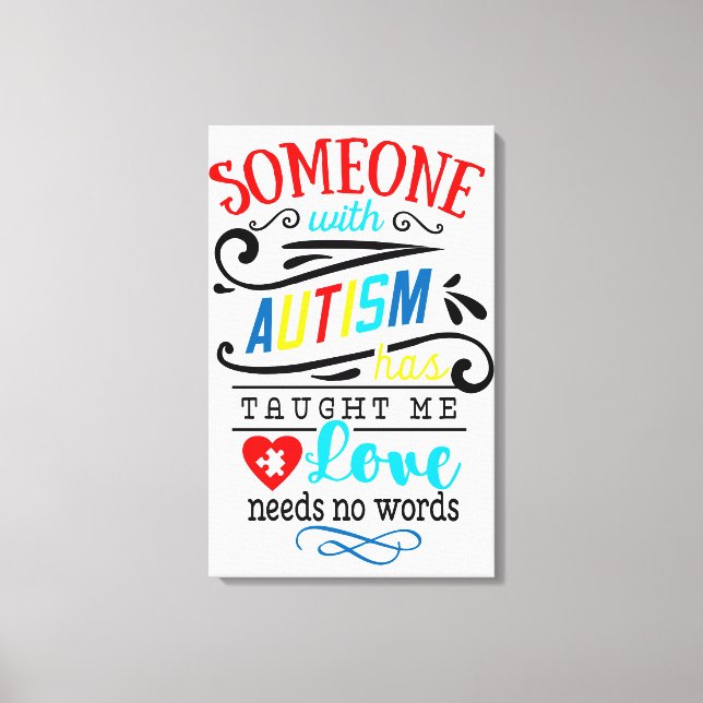 Autism Awareness Premium Wrapped Canvas (Gloss) (Front)