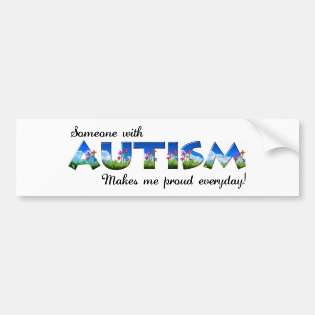 Autism Awareness pride Bumper Sticker (Front)