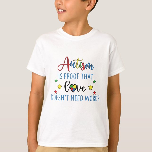 Autism Awareness Print T-Shirt (Front)