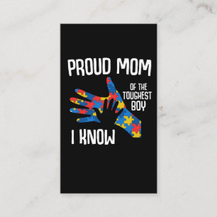 Autism Awareness Proud Mum Autistic Kid Business Card