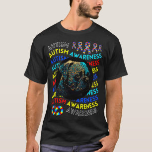 Autism Awareness Pug For Teacher Autism Moms Dad G T-Shirt
