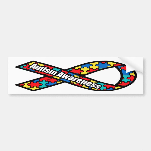Autism Awareness Puzzle Bumper Sticker (Front)