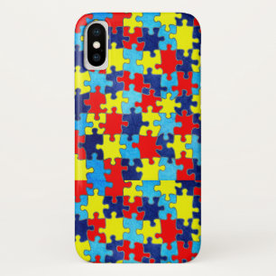 Autism Awareness-Puzzle by Shirley Taylor iPhone X Case