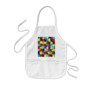 Autism Awareness-Puzzle by Shirley Taylor Kids Apron