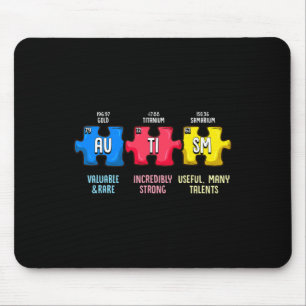 Autism Awareness Puzzle Chemical Element Mouse Mat