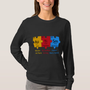Autism Awareness Puzzle Chemical Element T-Shirt
