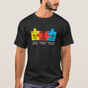 Autism Awareness Puzzle Chemical Element T-Shirt