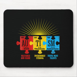 Autism Awareness Puzzle Chemical Element T-Shirt14 Mouse Mat