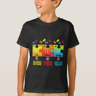 Autism Awareness Puzzle Chemical Elements  T-Shirt