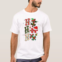 Autism Awareness Puzzle Christmas Hohoho Autistic