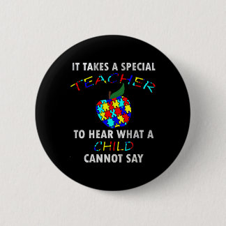 Autism Awareness Puzzle Design Support Special Ed  6 Cm Round Badge