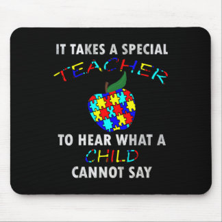 Autism Awareness Puzzle Design Support Special Ed  Mouse Mat