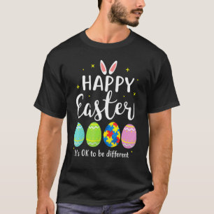 Autism Awareness Puzzle Easter Bunny Eggs Funny 1 T-Shirt