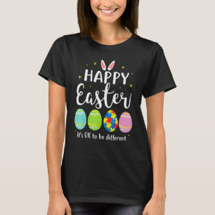 Autism Awareness Puzzle  Easter Bunny Eggs Funny 1 T-Shirt