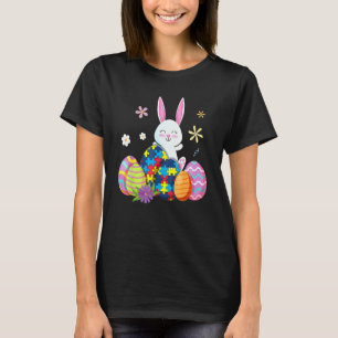Autism Awareness Puzzle Easter Bunny Eggs Funny 2 T-Shirt