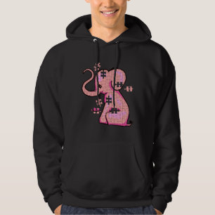 Autism Awareness Puzzle Elephant Hoodie