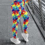 Autism Awareness Puzzle Leggings<br><div class="desc">Show your support for autism awareness with these colourful puzzle piece leggings. Made from a soft and stretchy fabric, these leggings are perfect for everyday wear while raising awareness for an important cause. They make a thoughtful gift for loved ones with autism or for anyone who wants to show their...</div>