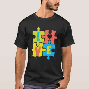 Autism Awareness Puzzle Love Heart Autistic 1 T-Shirt