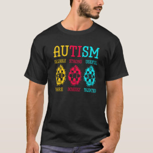 Autism Awareness Puzzle Periodic Table Elements Sc T-Shirt