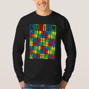 Autism Awareness Puzzle Piece Autistic Boys Girls T-Shirt