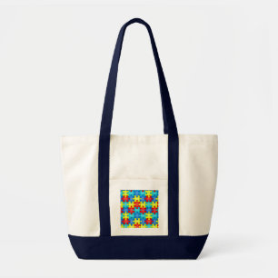Autism Awareness Puzzle Piece Bag