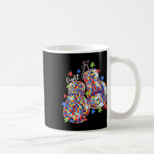 Autism Awareness Puzzle Piece Boxing Gloves Men Wo Coffee Mug