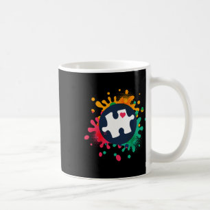 Autism Awareness Puzzle Piece Love Autistic Suppor Coffee Mug
