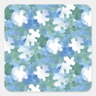 Autism Awareness Puzzle Piece Stickers  
