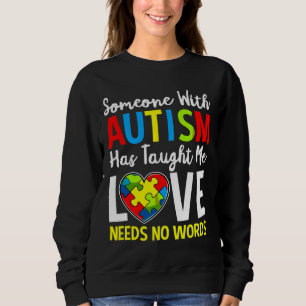 Autism Awareness Puzzle Piece Women Teacher Sweatshirt