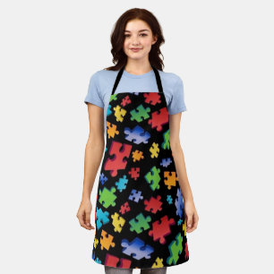 Autism Awareness Puzzle Pieces Apron