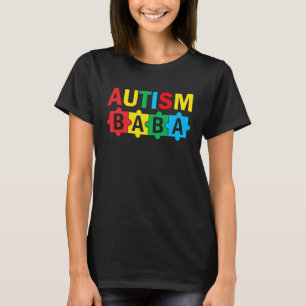 Autism Awareness Puzzle Ribbon Proud Autism Baba T-Shirt