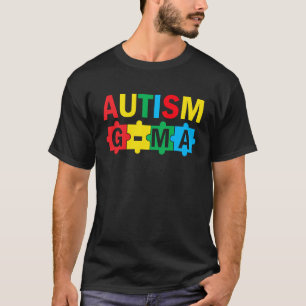Autism Awareness Puzzle Ribbon Proud Autism G Ma T-Shirt