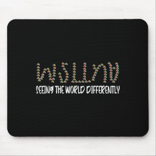 Autism Awareness Puzzle Seeing The World Different Mouse Mat