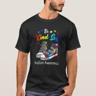 Autism Awareness Puzzle Shoes Be A Kind Sole Autis T-Shirt