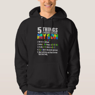 Autism Awareness Puzzle Support Autism Son Kids Fo Hoodie