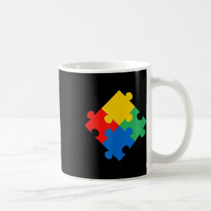 Autism Awareness Puzzle Therapist Mental Health Coffee Mug
