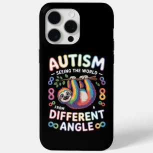 Autism Awareness Quote Unique Mind Rainbow iPhone 15 Pro Max Case