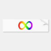 Autism Awareness Rainbow Infinity Symbol