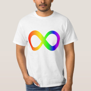 Autism Awareness Rainbow Infinity Symbol T-Shirt