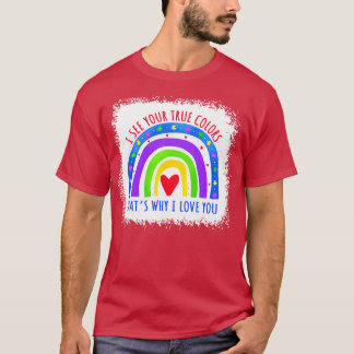 Autism Awareness Rainbow Puzzle Piece I See Your T T-Shirt