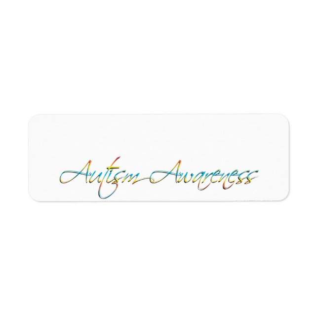 Autism Awareness Return Address Labels (Front)