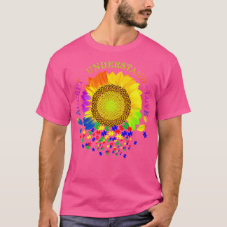 Autism Awareness s Sunflower Accept Understand Lov T-Shirt