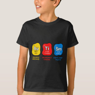 Autism awareness science periodic table elements T-Shirt