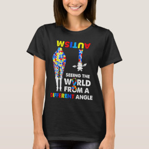 Autism Awareness See World Differentr Angle Giraff T-Shirt