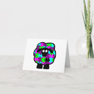 Autism Awareness Sheep Card