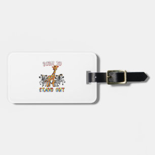 Autism Awareness Shirt Boys Born To Stand Out Gira Luggage Tag