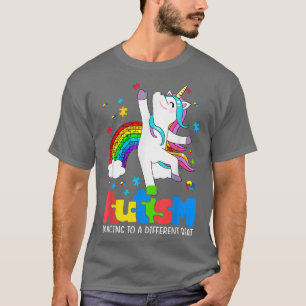 Autism awareness shirt Dabbing Unicorn Dancing Puz