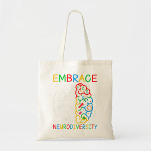 Autism Awareness Shirt Embrace Neurodiversity ADHD Tote Bag