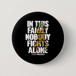 Autism Awareness Shirt Family Support Mum Autism A 6 Cm Round Badge