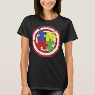 Autism Awareness Shirts Captain Autism Puzzle